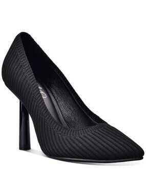 WILD PAIR Womens Pointed Toe Stiletto Slip on Pumps Shoes Black Size 6.5M NWB